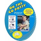 Potette "On-The-Go" Travel Potty includes EXTRA 10-Pack of Liners and BONUS Sani-Hands Sanitizing Wipes (color may vary)