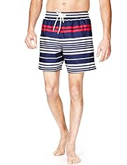 Blue Harbour Horizontal Striped Quick Dry Swim Shorts