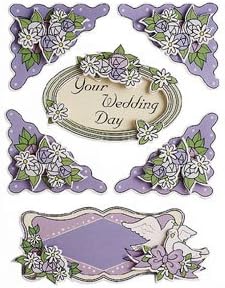 Darice Finishing Accents 3-D Embellisments - Your Wedding Day - Six Packages