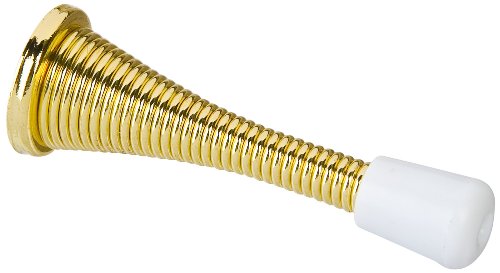 Stanley National Hardware BB8023 3" Spring Door Stop in Polished Brass