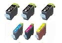 6-Pack (3BK+1C+1M+1Y) Canon Compatible Ink BCI-3eBk/BCI-6 (3BCI-3eBk / 2BCI-6C/2BCI-6M/2BCI-6Y) for Pixma iP3000 i550 i560 i850 S400 S450 S500 S520 S530D S600 S630 S750 MultiPass F30 F50 F60 F80 MP700 MP730