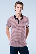 Red! Collection Short Sleeve Printed Jersey Check Polo
