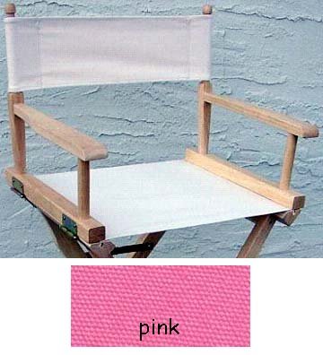 Director's Chair Seat Cover - Frame sold Separatel (Pink Solid)