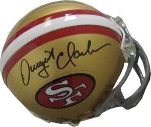 Dwight Clark Autographed/Hand Signed San Francisco 49ers Replica Mini Helmet