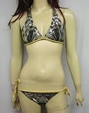 Christian Audigier Skull w Gold Studs Bikini Sz Small