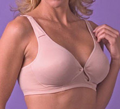 41dhW3udaUL Fancee Free Microfiber Soft Cup Nursing Bra w/ Front Snap Style 95724