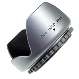 Mennon DC-s 49 Screw Mount 49mm Flower Lens Hood, Silver
