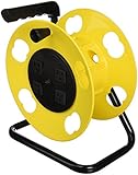 Bayco SL-2000PDQ Cord Storage Reel with 4 Outlets and Resettable 15-Amp Circuit Breaker