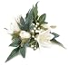 Darice 35575, Candle Ring, Lilies and Roses, 1-Inch, Cream White