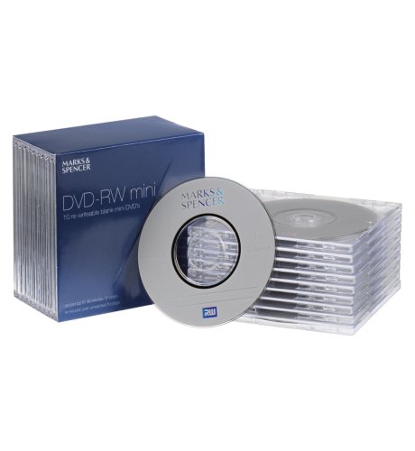 10-Pack - Rewriteable Mini DVDs