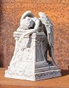 Engel Grabengel Grab Engel aus Kunststein Figur Skulptur