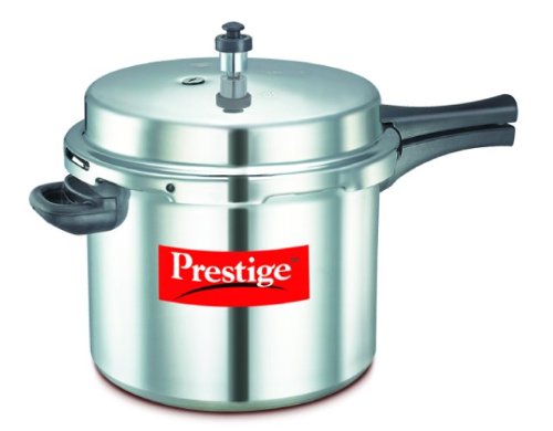 Prestige Popular Aluminium Pressure Cooker, 10 Liters