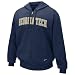 Nike Georgia Tech Yellow Jackets Navy Blue Classic Full Zip Hoody Sweatshirt