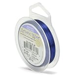 Artistic Wire 28-Gauge Silver Plated Silver Blue Wire, 40-Yards ~ Beadalon