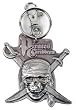 Pirates of the Caribbean Skull Pewter Key Chain