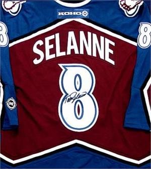 Buy Teemu Selanne autographed Hockey Jersey (Colorado Avalanche) by No manufacturer