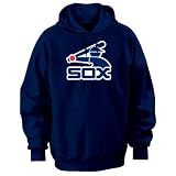 Chicago White Sox Majestic Athletic Navy Cooperstown Tek Patch Hooded Sweatshirt