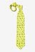 Wild Ties Yellow Microfiber Tie | Alphabet Necktie
