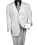 MENS SOLID COLOR WHITE WOOL 2PIECE SUIT BY:JEAN PAUL SUPER 130'S EXTRA FINE ITALIAN MADE. AVAILABLE IN 2-BUTTON AND 3-BUTTON. PLEASE CLICK TO ENLARGE AND CHOOSE NUMBER OF THE BUTTONS