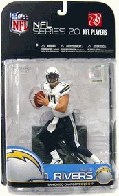 McFarlane Toys Action Figure - NFL Sports Picks 2009 Series 20 - PHILIP RIVERS (White Jersey - Away)