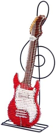 Colored Electric Guitar Beadworx Sculpture, Multi