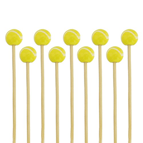 BambooMN Brand - Sports Ball End Bamboo Picks - 5.9