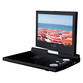 H&B - DTX-998 Lecteur DVD portable 9 pouces - �cran rotatif � 180 �