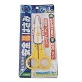 安全練習はさみ125mm右手イエロー 画像
