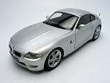 BMW Z4M Coupe Silver Diecast Car Model 1/18 Kyosho