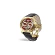 Perigaum Mens Gold w/ Red Dial Transatlantic Watch