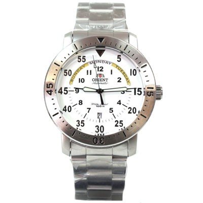 ORIENT Sporty Automatik Herrenuhr Tag und Datum white FEV0N002WH