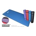 HANSSON.SPORTS Fitnessmatte Yoga Matte Pilates Gymnastikmatte NBR Matte 185x80x1,5cm