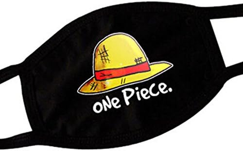 Super Hunter Unisex Dust Proof One Piece Luffy White Beard Black Cotton Masks (#8)