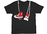 Step Brothers Shoe Sneakers Hanging Black Adult T-shirt Tee