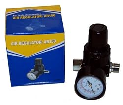 New SPRAY GUN AIR REGULATOR w-GAUGE-Auto Car Paint-Hvlp