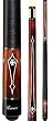 Cocobola Forearm Lucasi Ebony/White Shield Inlays Two-Piece 58" Billiard Cue (18-21 oz)