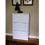4D Concepts Deluxe Triple Shoe Cabinet, White