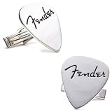 Buy Fender Guitar Pick Silver Cufflinks Cuff Links