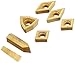 Grizzly T23901 K20 TiN Insert Set (7) for T10293, Cast Iron