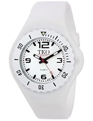 TKO ORLOGI Womens TK595WT Beach Lightweight White Rubber Watch