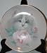 Blushing Beauties Cat Commemorative Decorative Plate First Issue of Petals and Purrs