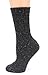 MIRMARU M-103-Women's Winter 4 Pairs Wool Blend Crew Socks Collection(Pink,Beige,Charcoal,Navy)