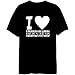 I Love Aerobics Dancers Sport Herren T-Shirt (Schwarz, Größe Large)
