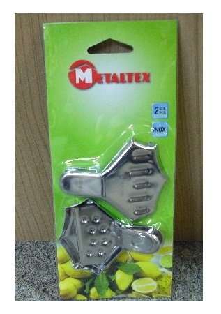 Metaltex 2 x 2 Stück Zitronenscheiben-Pressen 