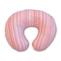 Boppy Pillow with Pink Torn Stripes Slipcover - Pink