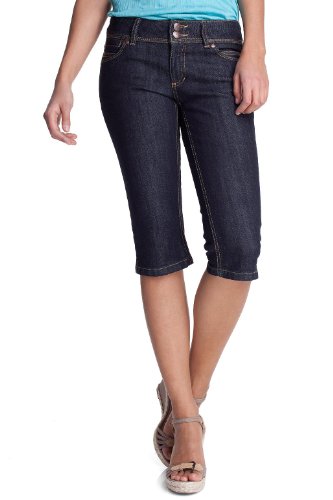 edc by ESPRIT Damen Capri Jeans Normaler Bund, 042CC1B003, Gr. 27, Blau (rise denim 938) Preisvergleich