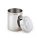 Kitchen & Housewares : Stainless Steel Canister - Great as Kitchen Storage & Home Organizer