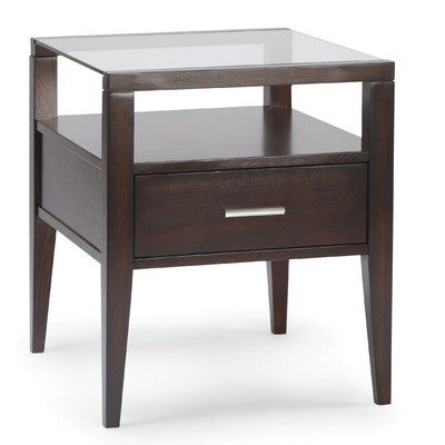 Baker Rectangle End Table in Merlot