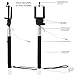Selfie Stick #1 Newest & Most Durable Selfie Stick By the Travel Selfie Stick - Self-portrait Monopod for Iphone 6 6 Plus 5 5c 5s Samsung Galaxy S4 S5 S6 Note 4 3 with Built in Remote Shutter - Battery Free - No Bluetooth (Black)