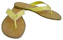 Coach Deney Yellow Patent Sandals